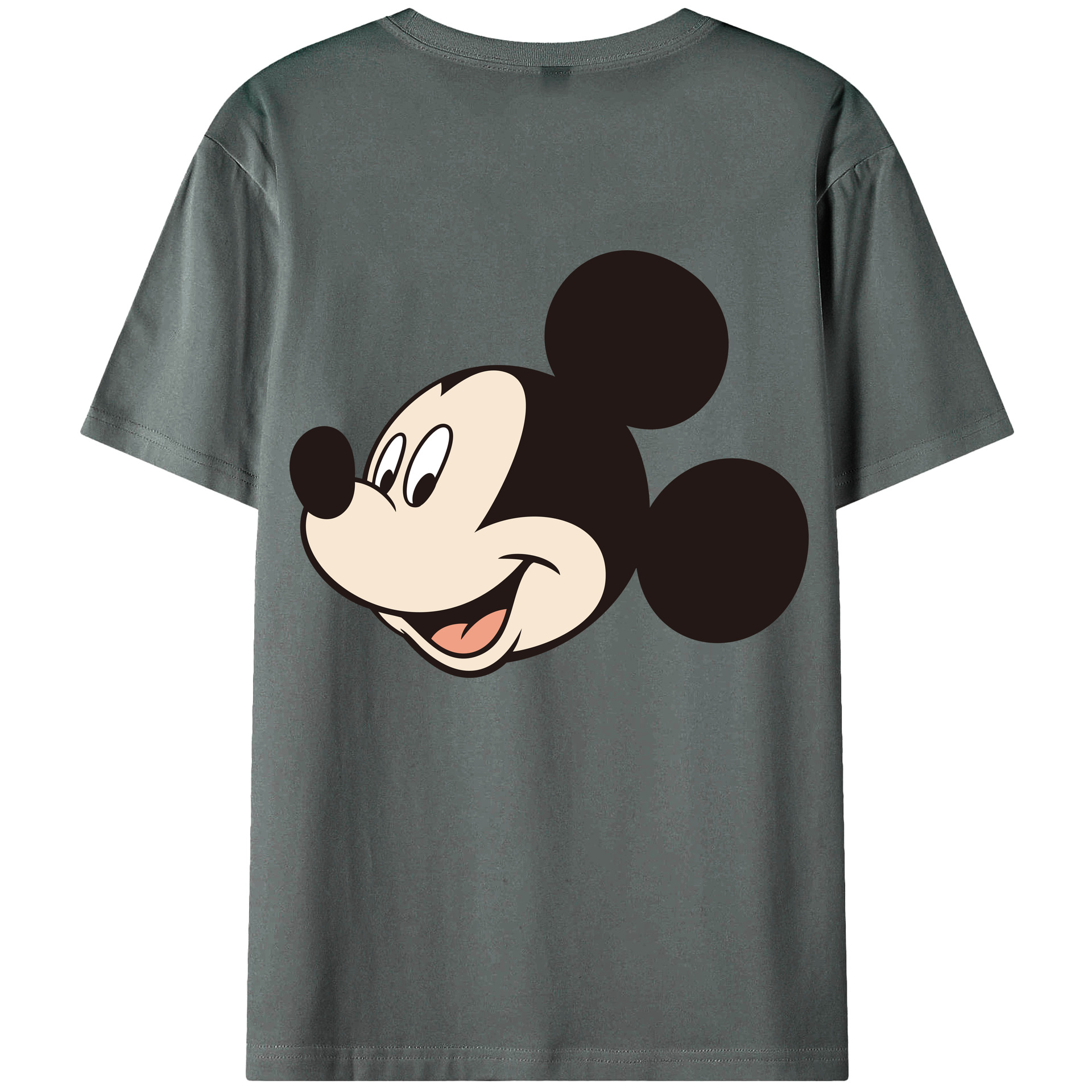 （画像用） ミッキーマウス Mickey Mouse 綿100％半袖Tシャツ（背面プリント）